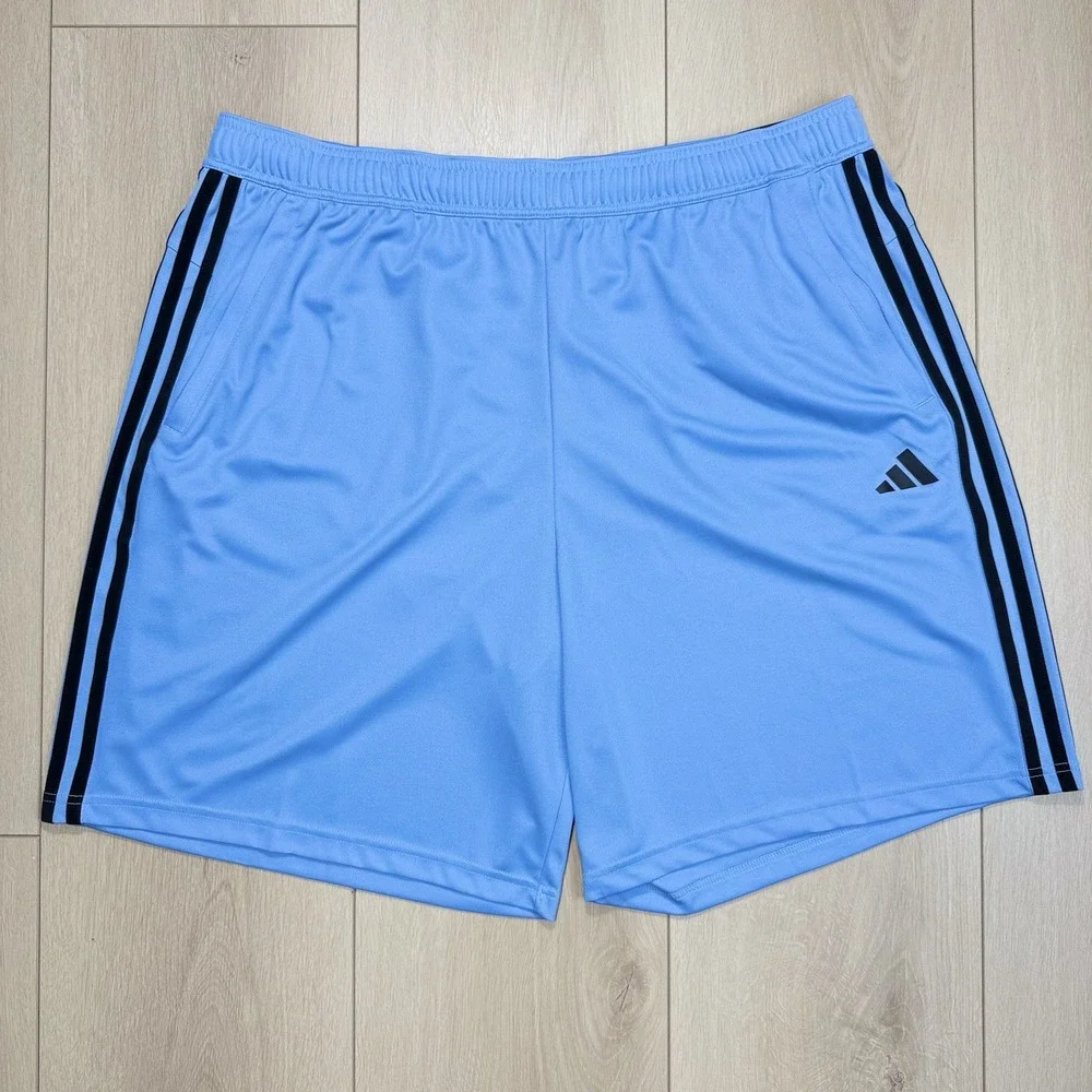Adidas Training Shorts Men's 2XL Blue Black AEROREADY 9